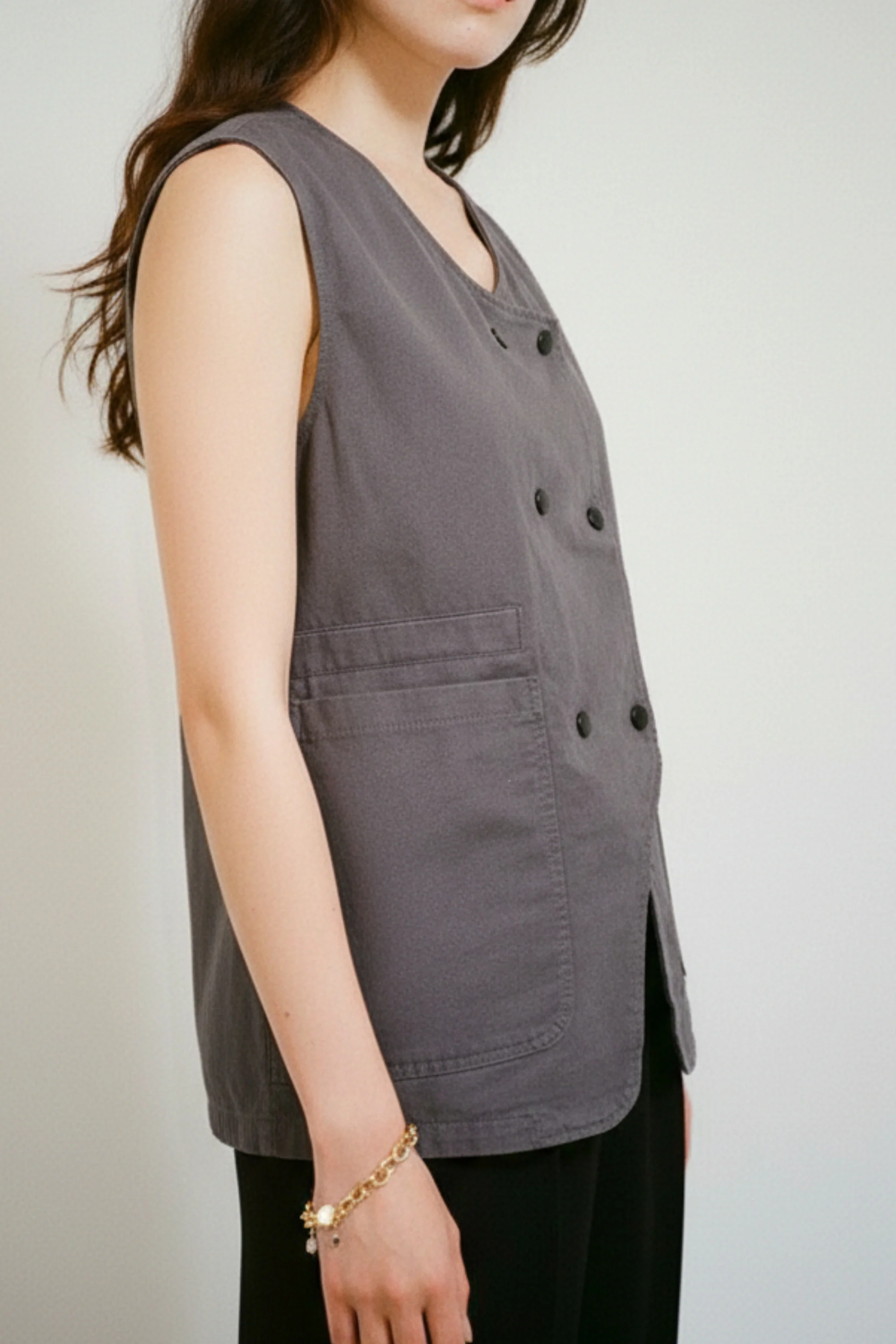 Military Double-Breasted Vest