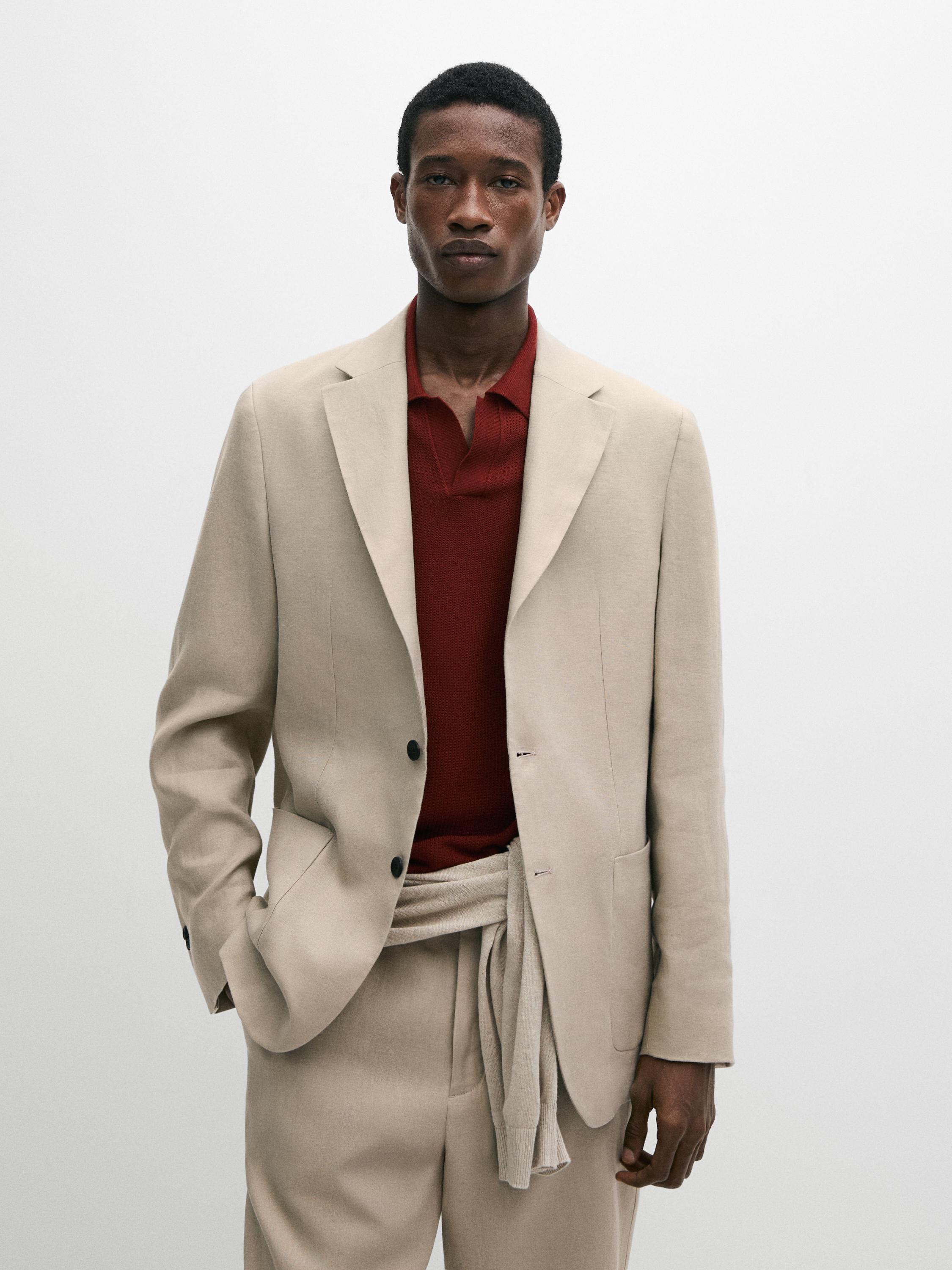 Americana traje 100% lino