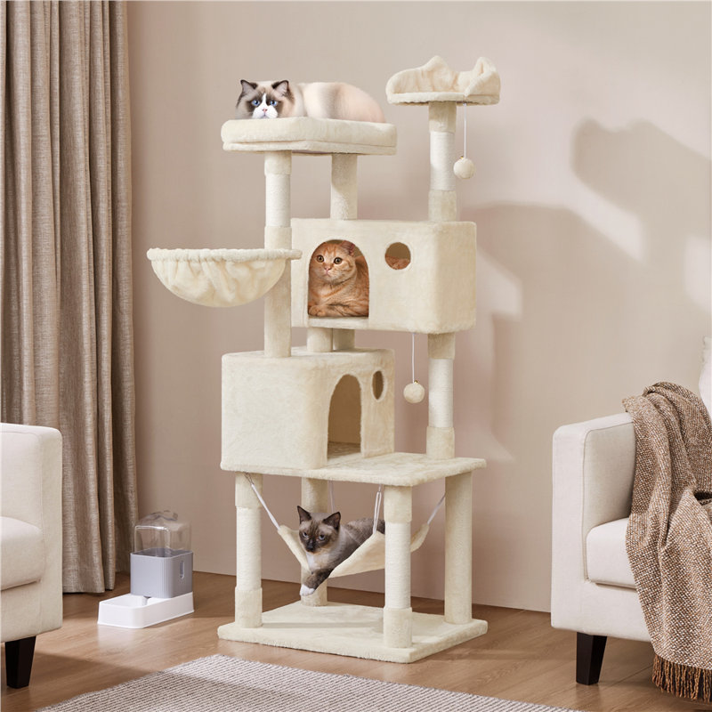 Multiple Level Cat Tree with Scratching Posts