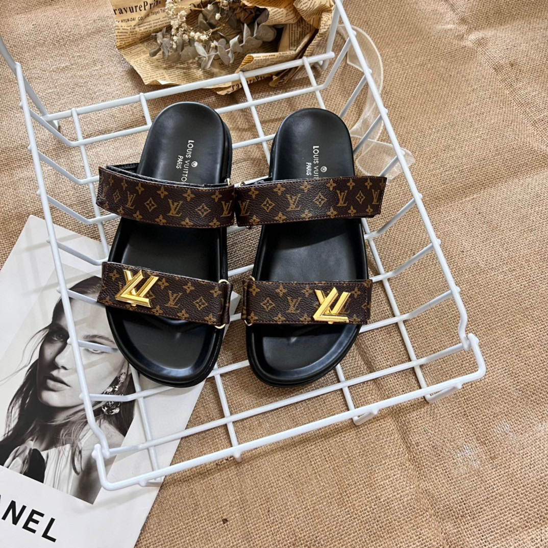 Classic Leather Adjustable Straps Sandals LX-872105