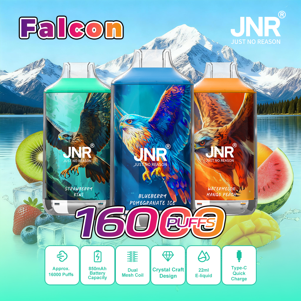 Falcon X 18000 Puffs - Vape Grok