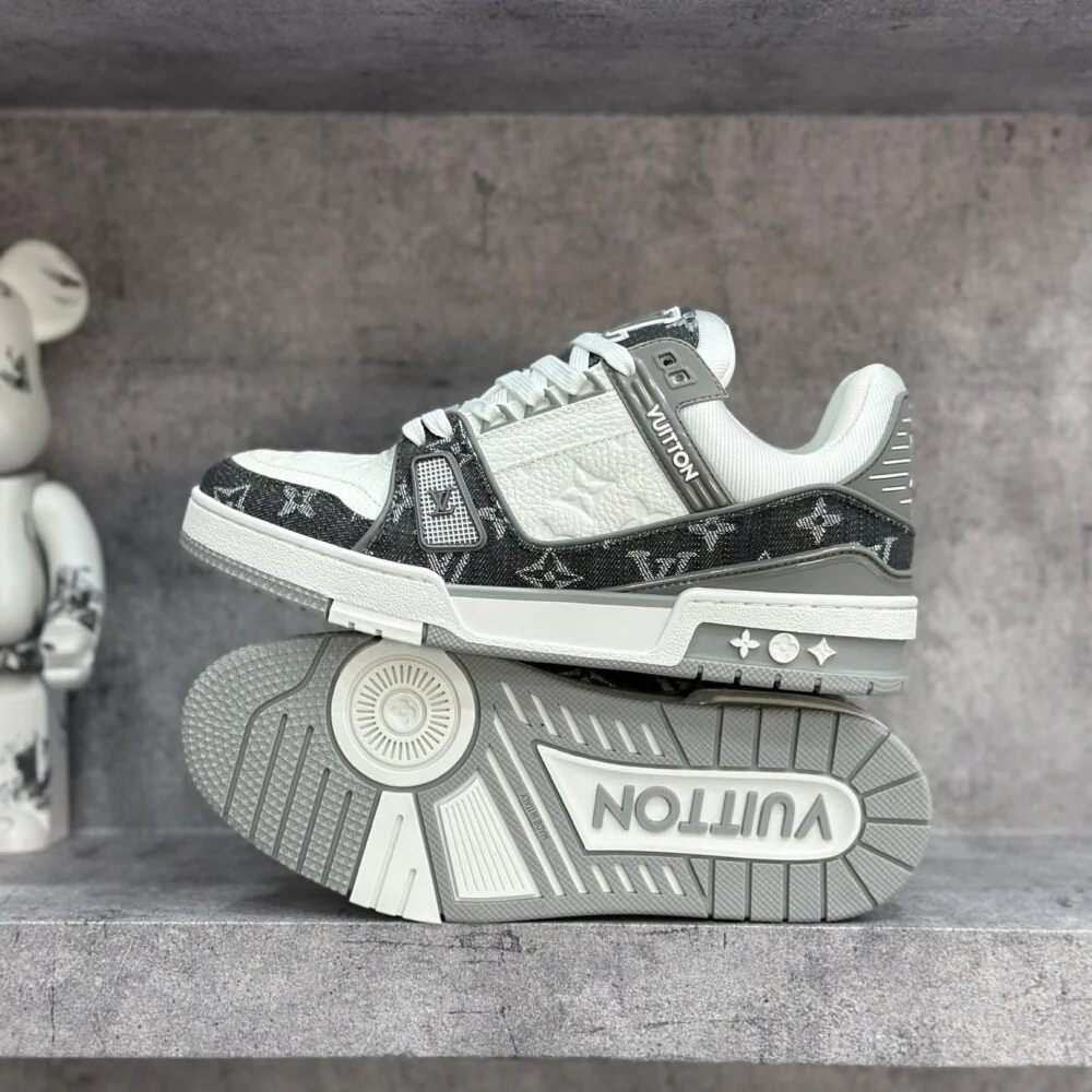LV  Trainer Sneaker ‘Denim Monogram Grey’