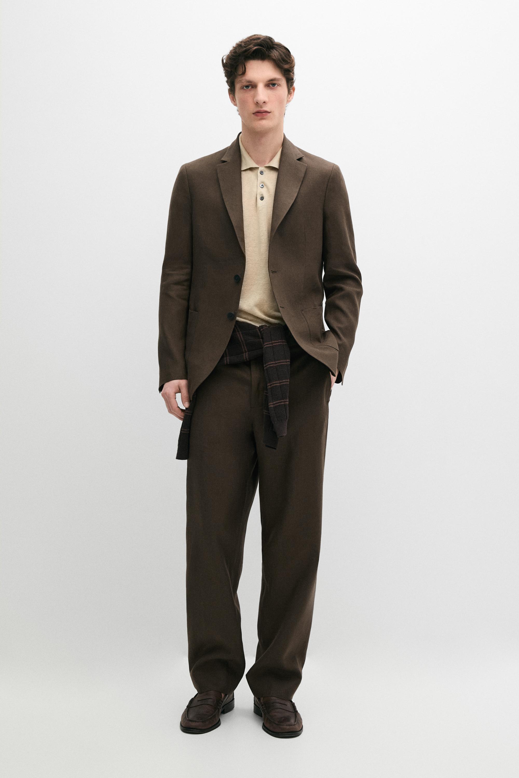 Pantalón traje lino