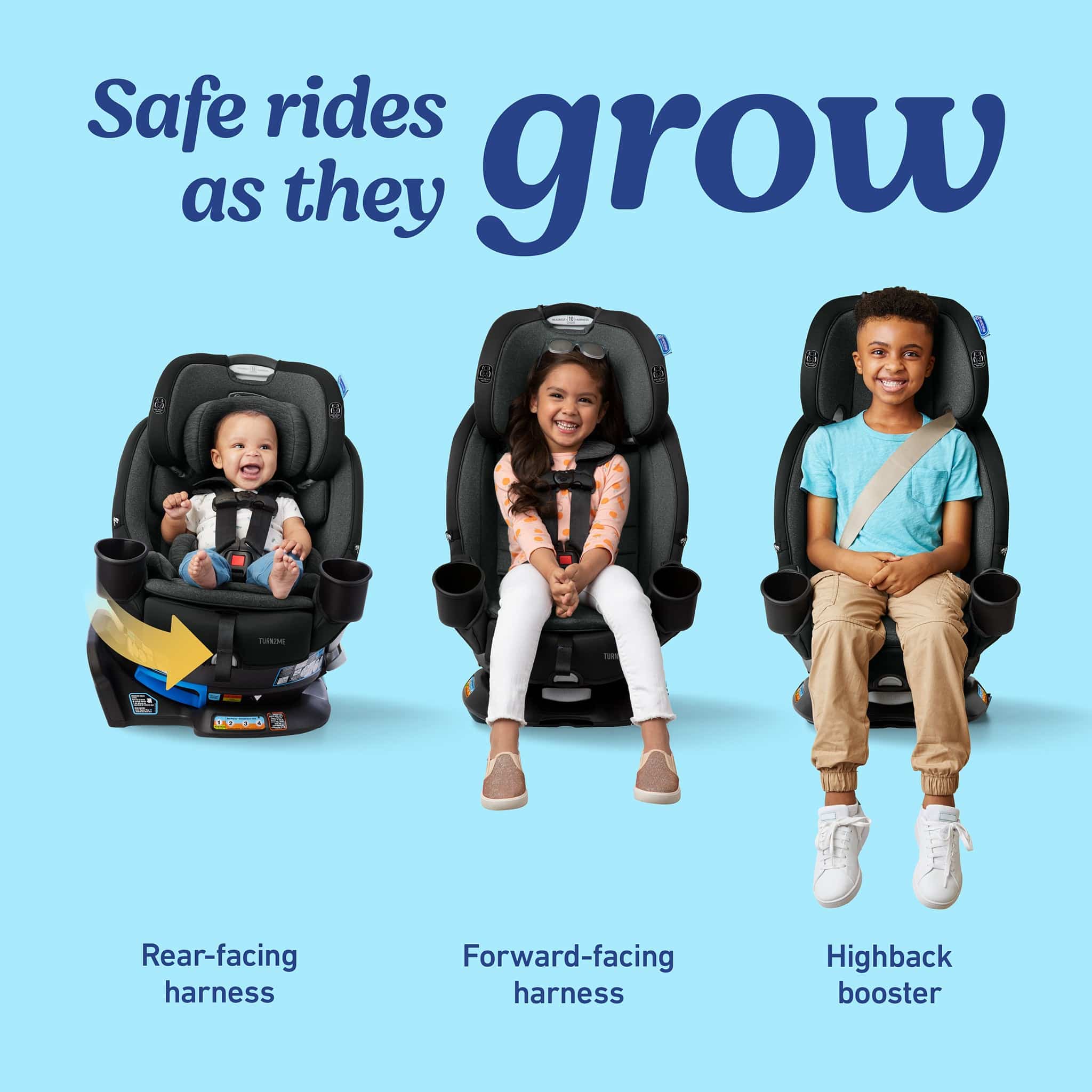 Graco Turn2Me 3-in-1 Rotating Convertible Car Seat - Cambridge