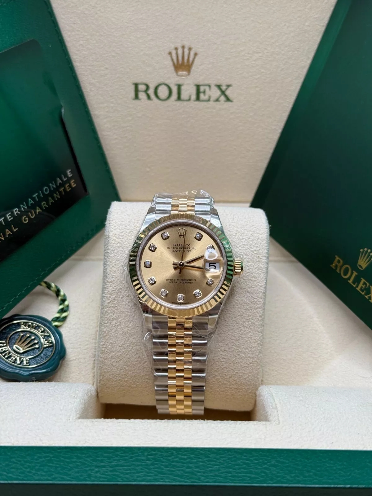 【Super Clone】RLX Datejust m278273-0025/0026 31mm Champagne Dial Stainless Steel and Yellow Gold Oyster Watch