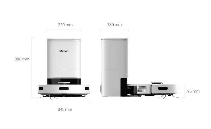 EZVIZ - Aspirapolvere robot RE5 PLUS-Bianco