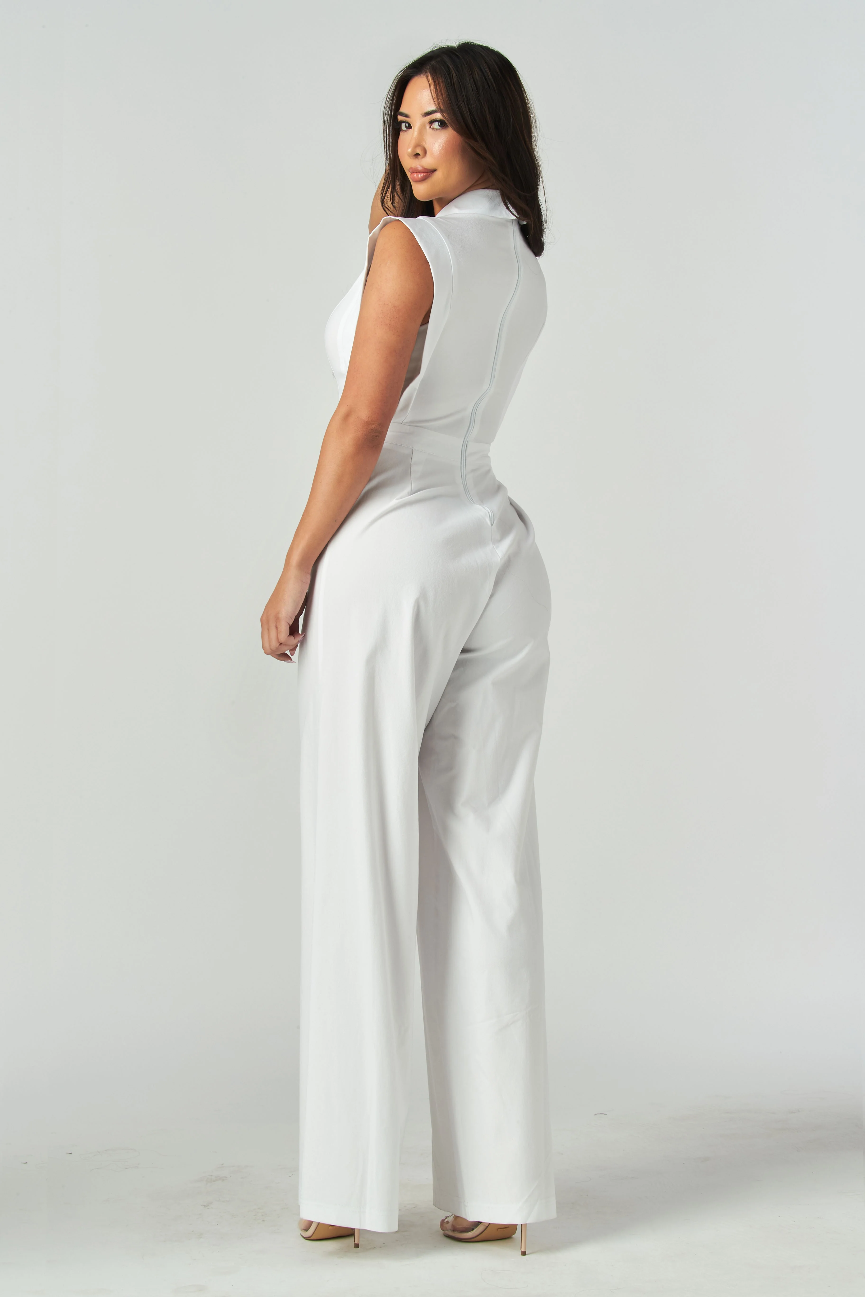Pure Intentions Jumpsuit-White