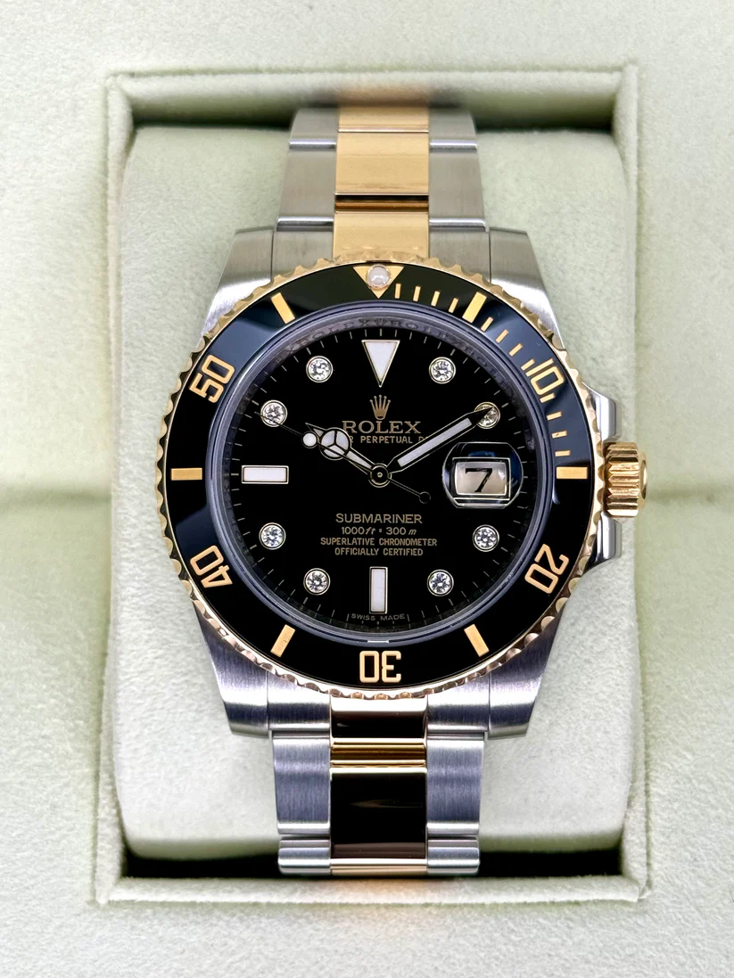 Rolex 116613LN Submariner Date 40mm 2-Tone Black Dial Steel & Yellow Gold