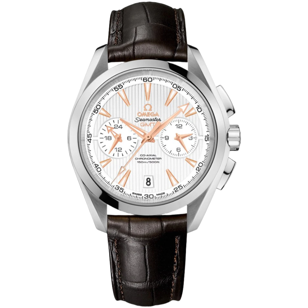 Omega Aqua Terra 150m Co-Axial GMT Chronograph Watch 43mm 231.13.43.52.02.001