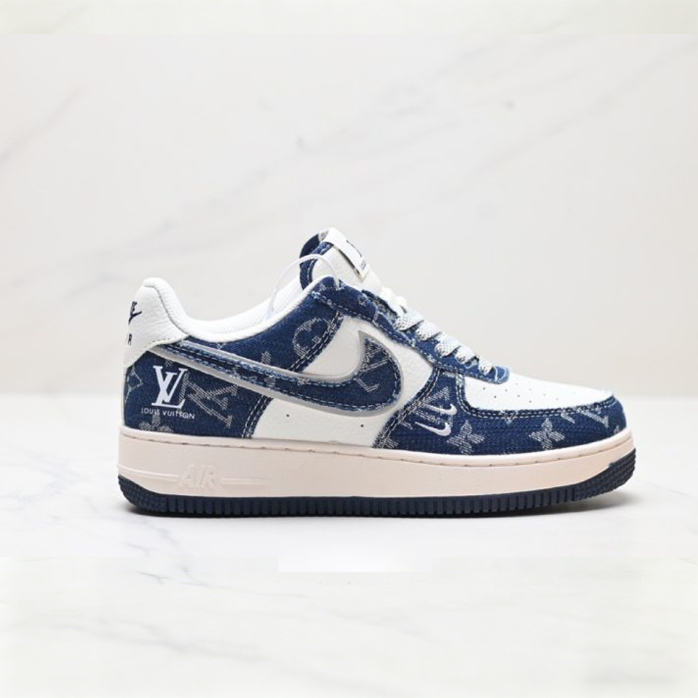 NK AF1 Sneaker x LV Blue Denim AF1