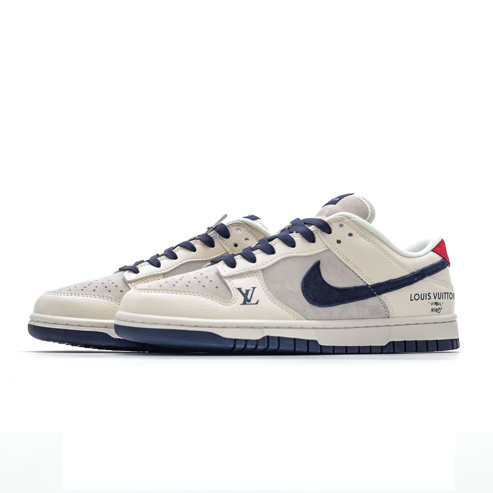 NK SB Dunk Low x Lois Vuton Mini Logo Beige Blue NNL24112205