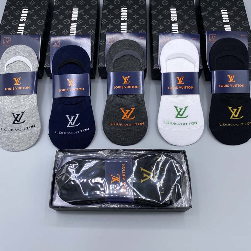 Set of 5 Pairs of Cotton Breathable Ankle Socks WZ-924000232