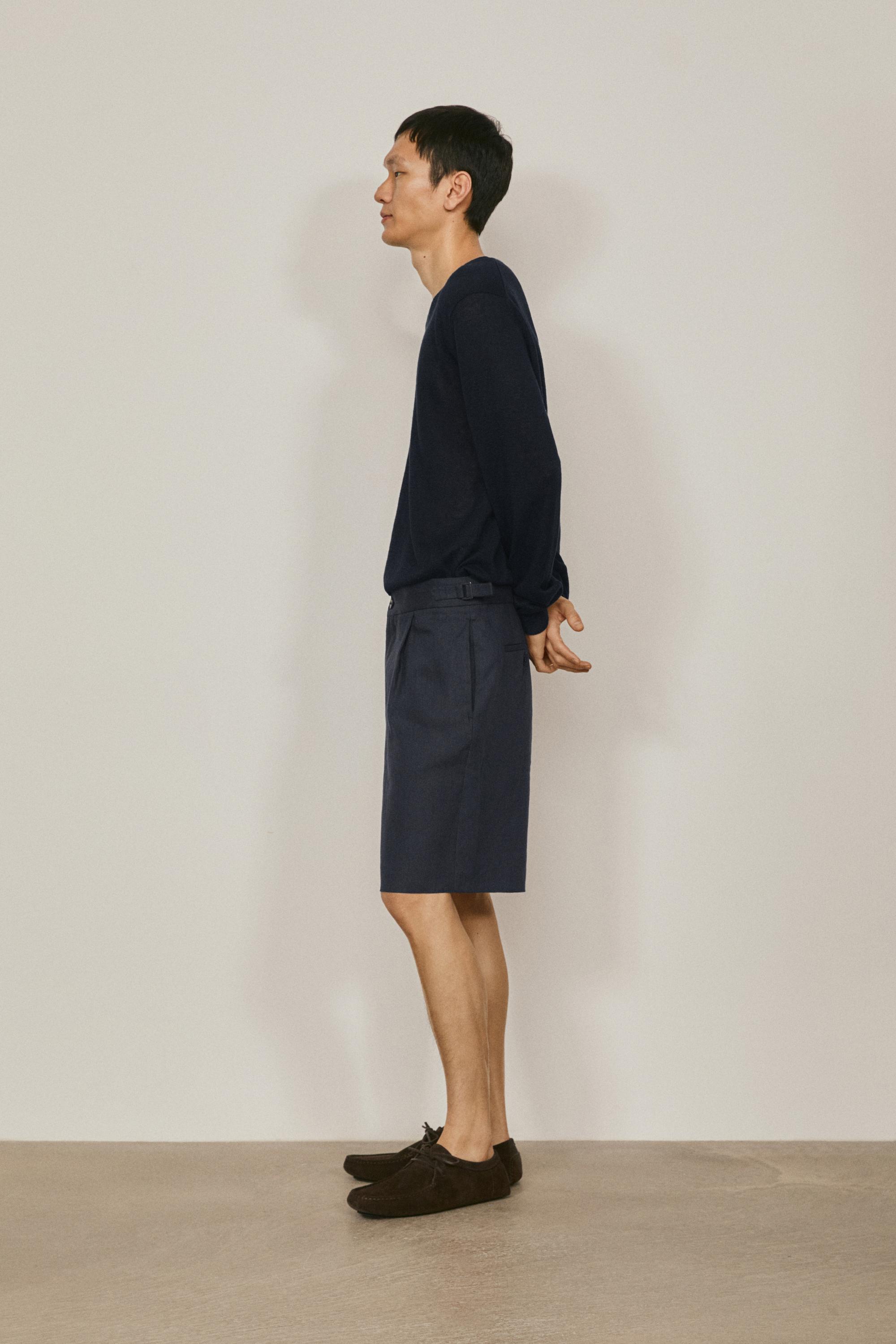 Bermuda pinzas total look lino -  LIMITED EDITION