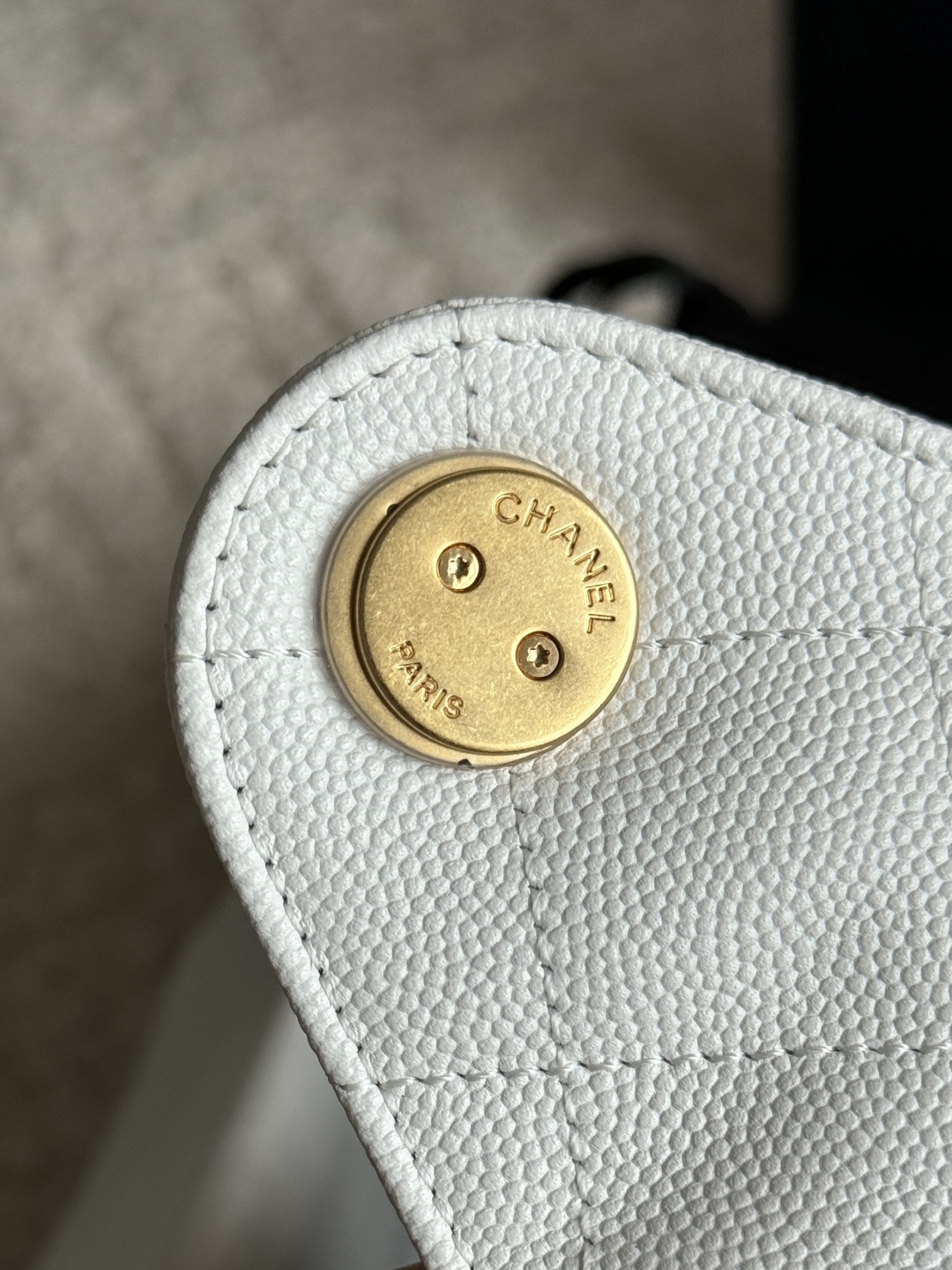 Chanel 25C Quilted Caviar Leather Hobo Bag