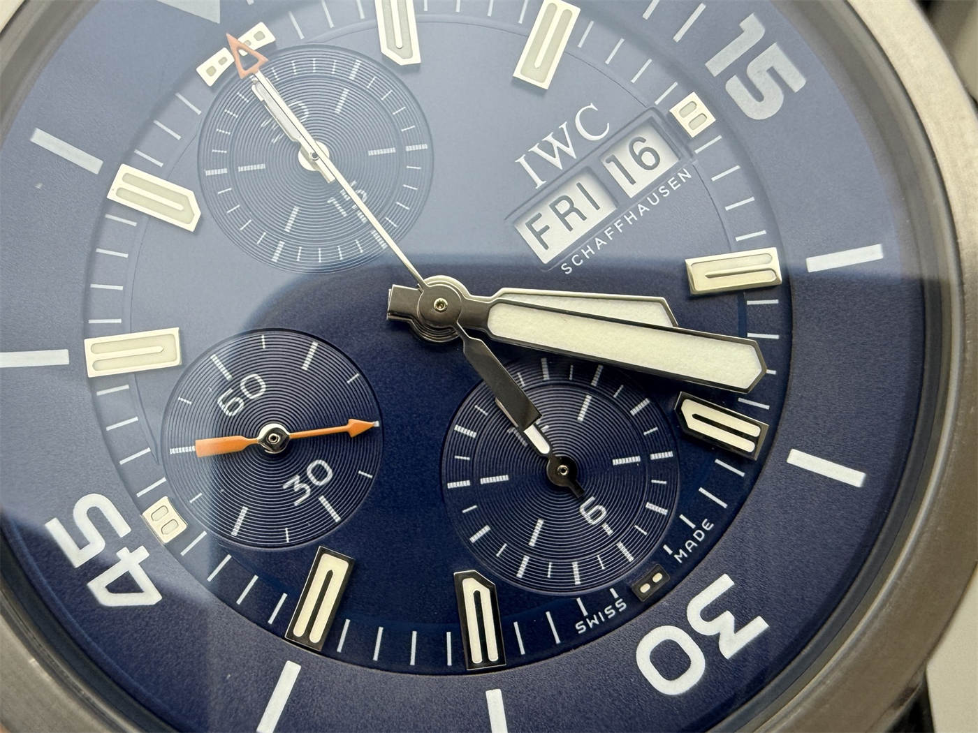 IWC Aquatimer IW376805 Replica – 44mm Stainless Steel Diver Chronograph