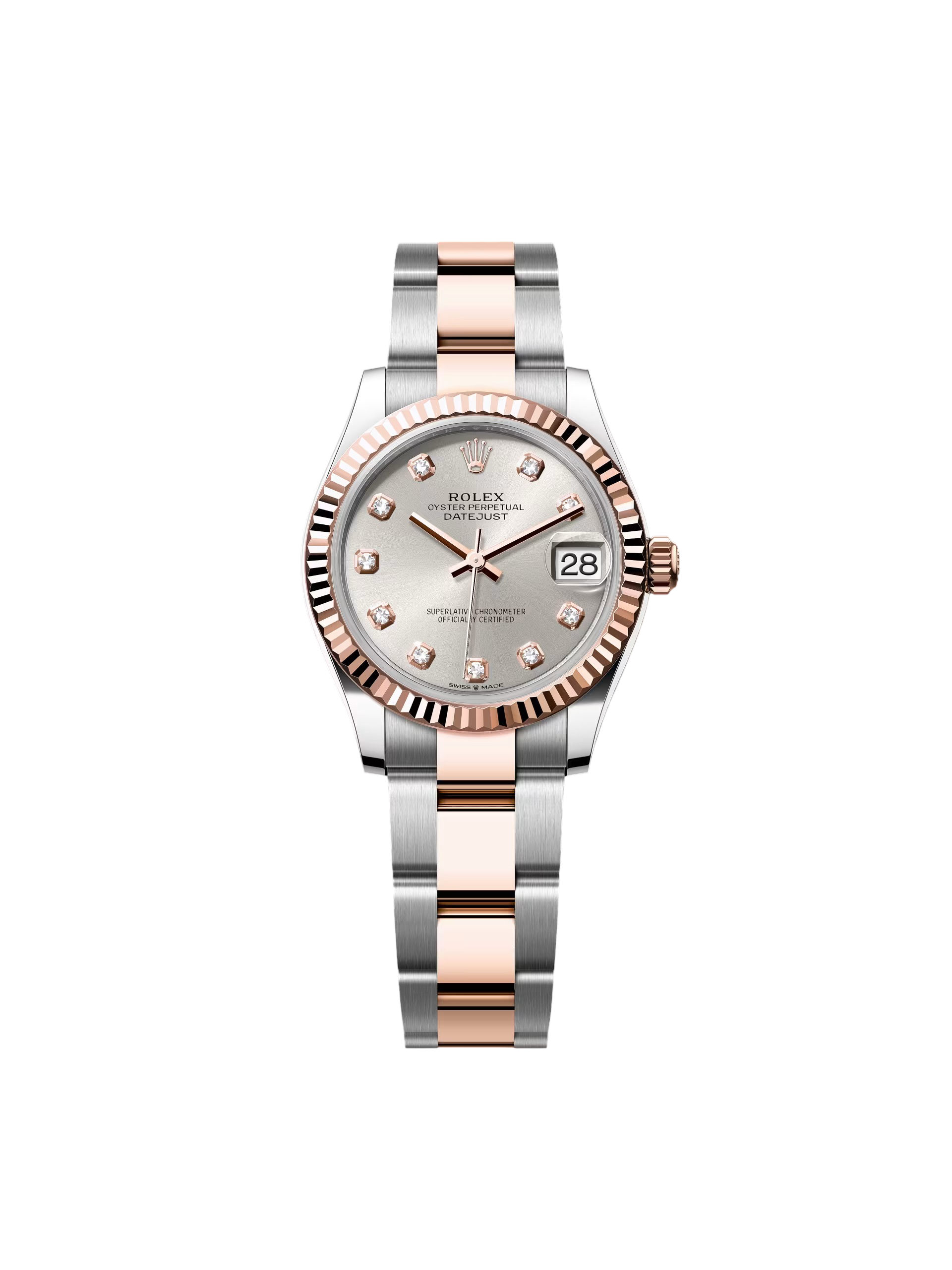 Rolex Datejust m278271-0015/0016 Silver 31mm Dial Oyster Bracelet Watch