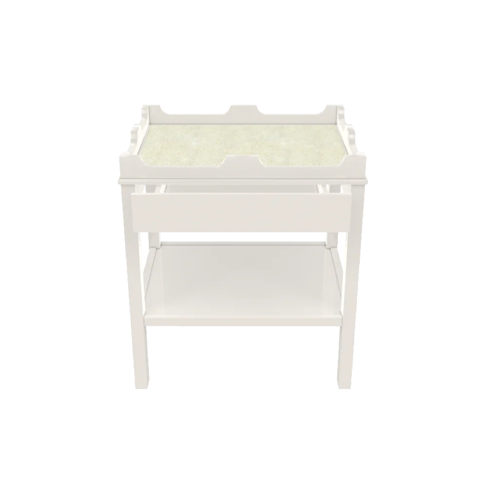 Edgartown Side Table with Shelf and Drawer