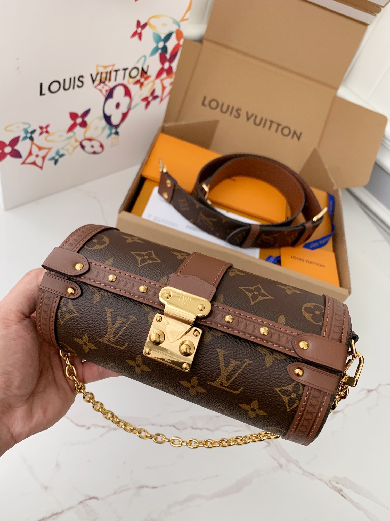 LV PAPILLON TRUNK M57835 19*9*9cm