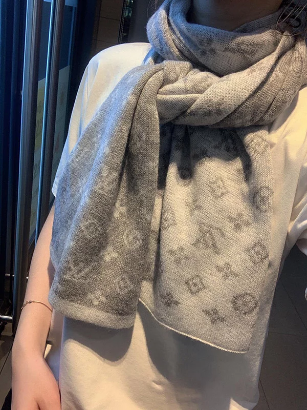 2 Color 180x30cm Top Quality 100% Cashmere Knitted Scarf WJ-985432
