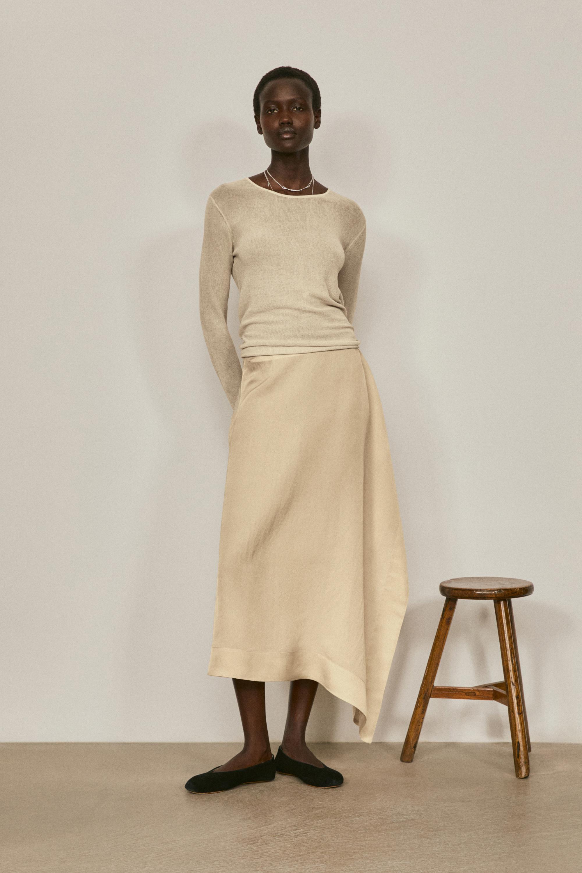 Falda pareo midi fluida - LIMITED EDITION