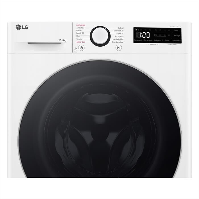 LG - Lavasciuga D4R5010TSWS 10/6 Kg Classe A-Bianco