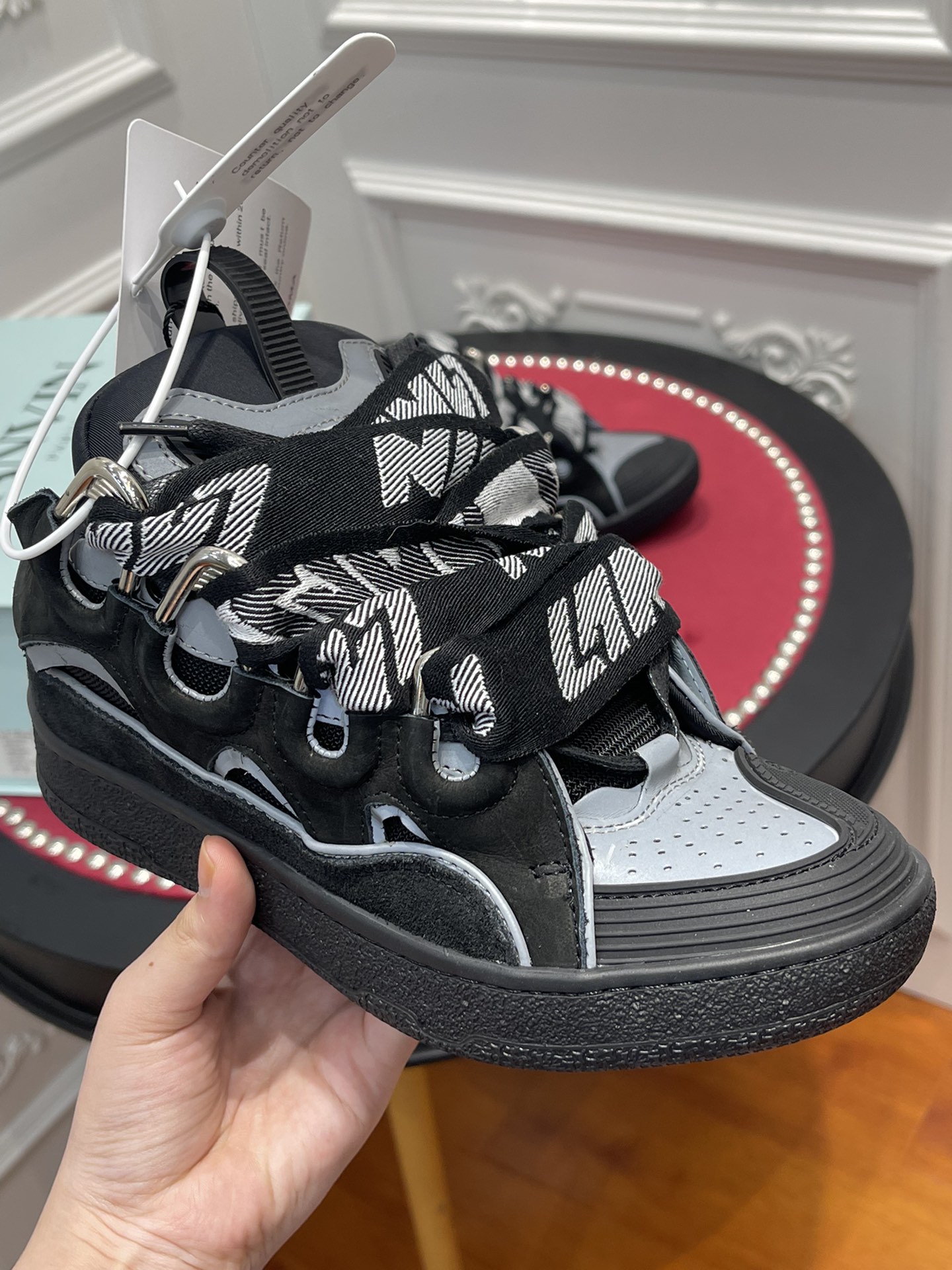 LAN Curb SneakerBlack Grey FM-SKRK11-REFL-P2210