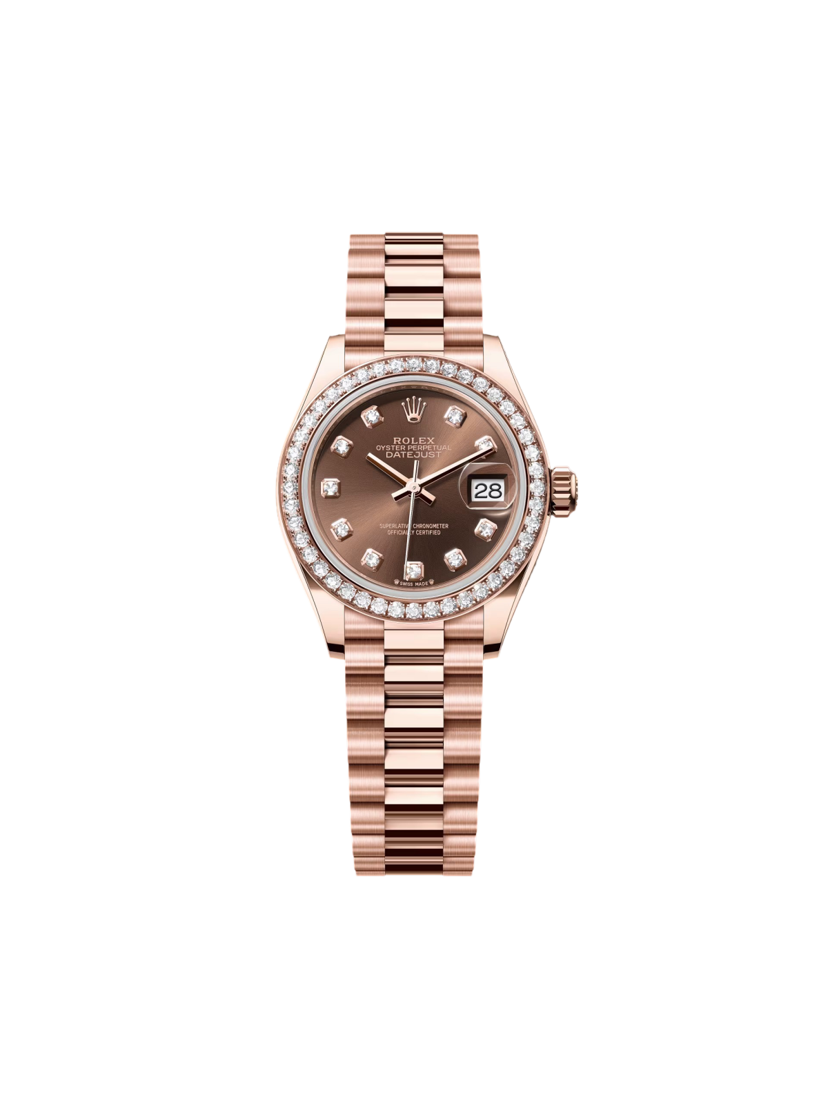 Rolex Lady-Datejust 28mm 279135RBR Chocolate Diamond Dial