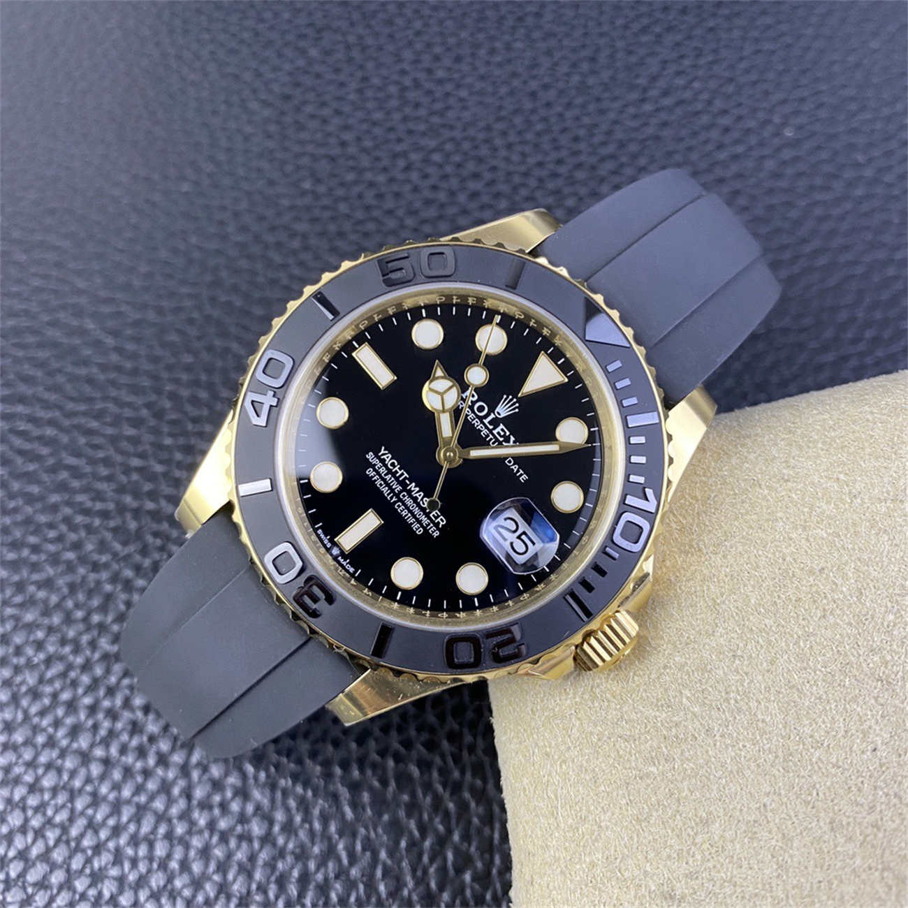 Product Page: Clean Factory Yacht-Master 42 18K Gold Rolex Replica (M226658‐0001)