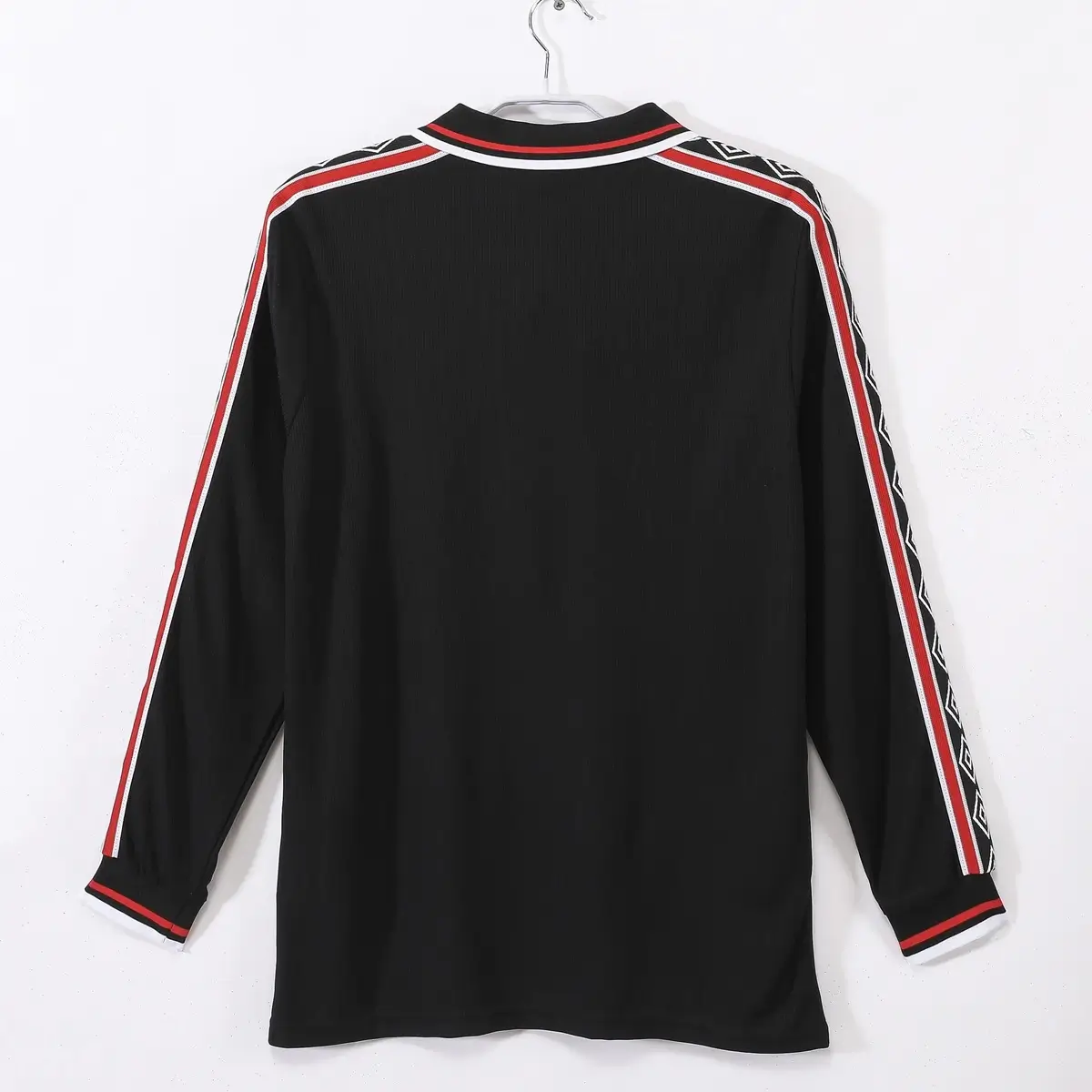 Manchester United 1998/99 Away Long Sleeve Retro Soccer Jersey Black