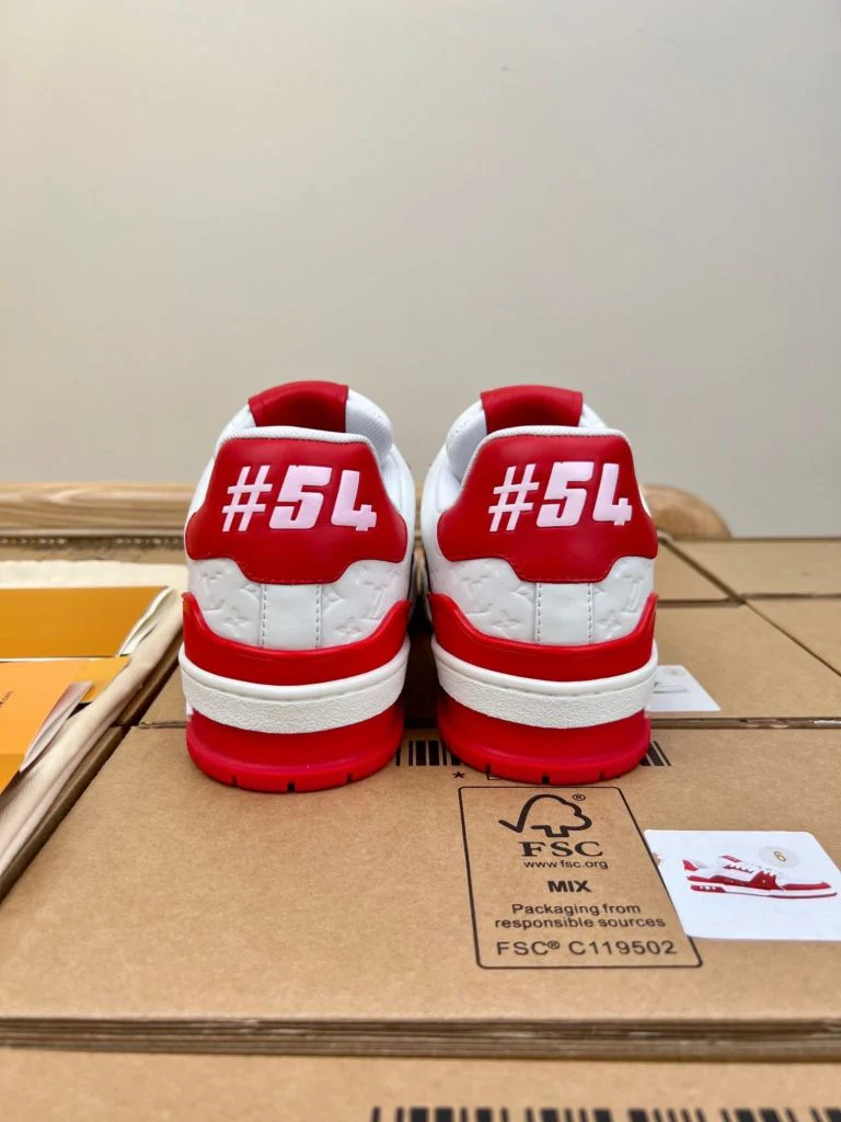 LV  ’54’ Trainer Red White Sneaker