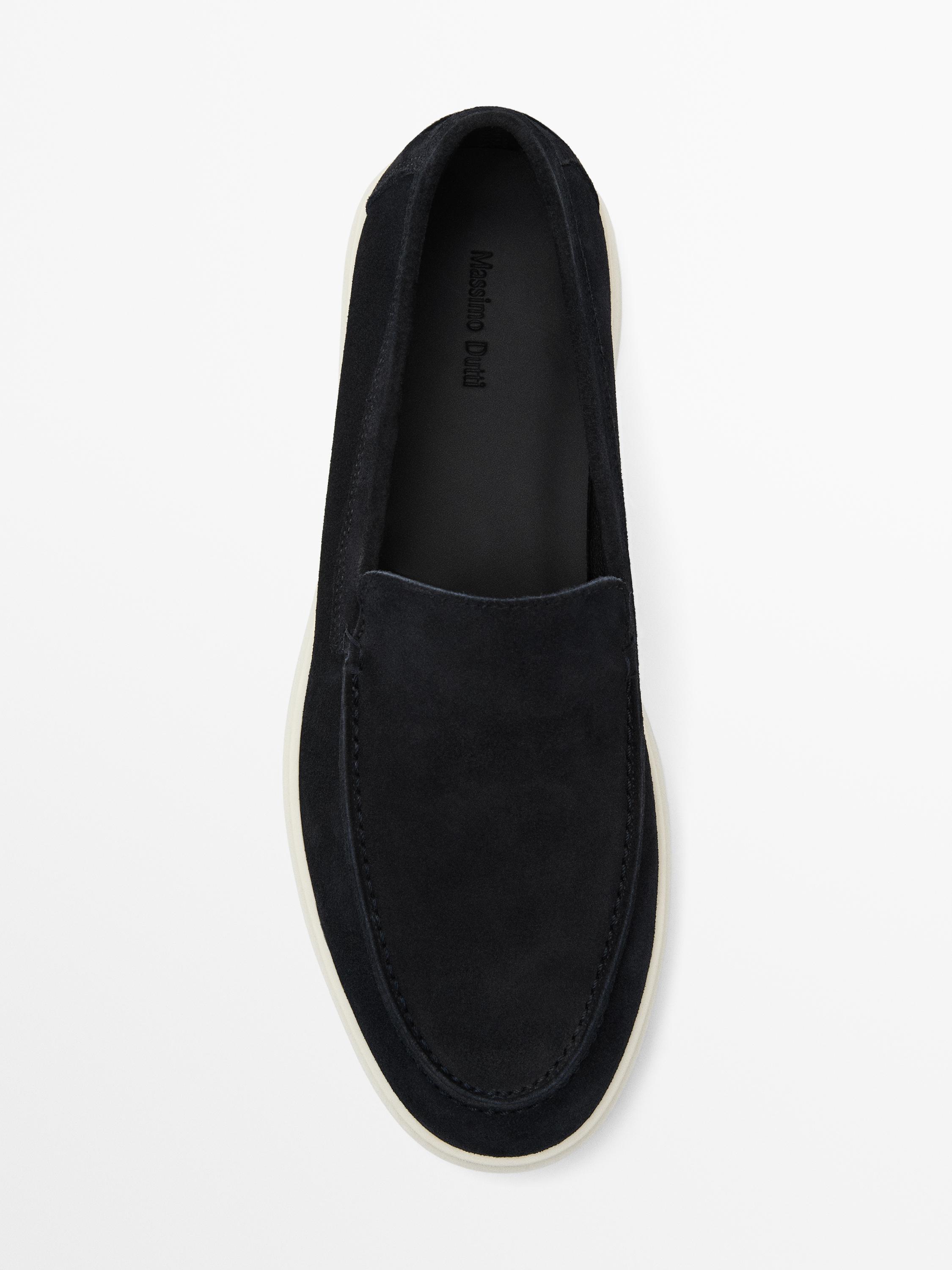 Mocasín piel serraje bordón