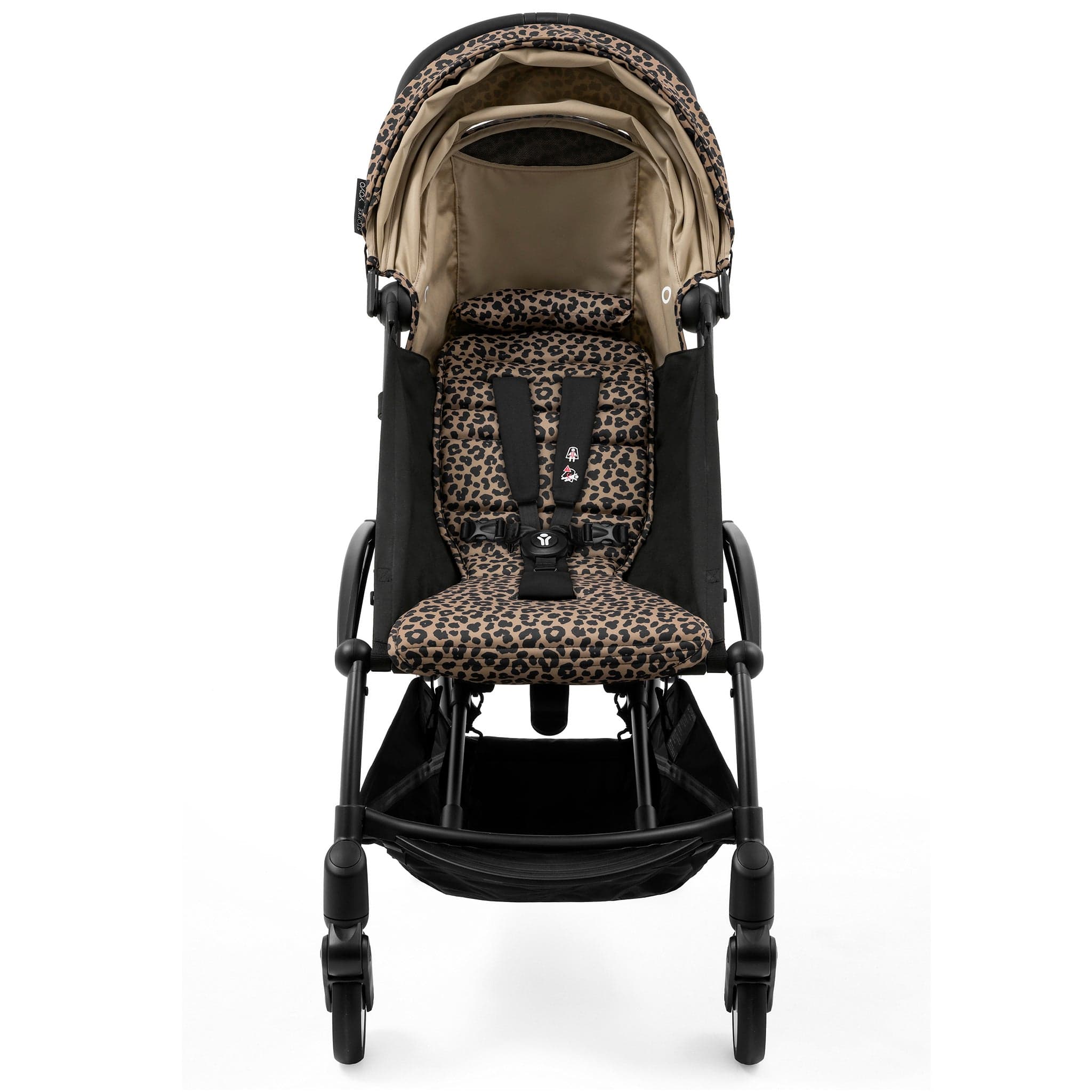 Stokke YOYO3 Ultra Compact 6+ Stroller (One Box) - Black / Leopard (Wild Collection)