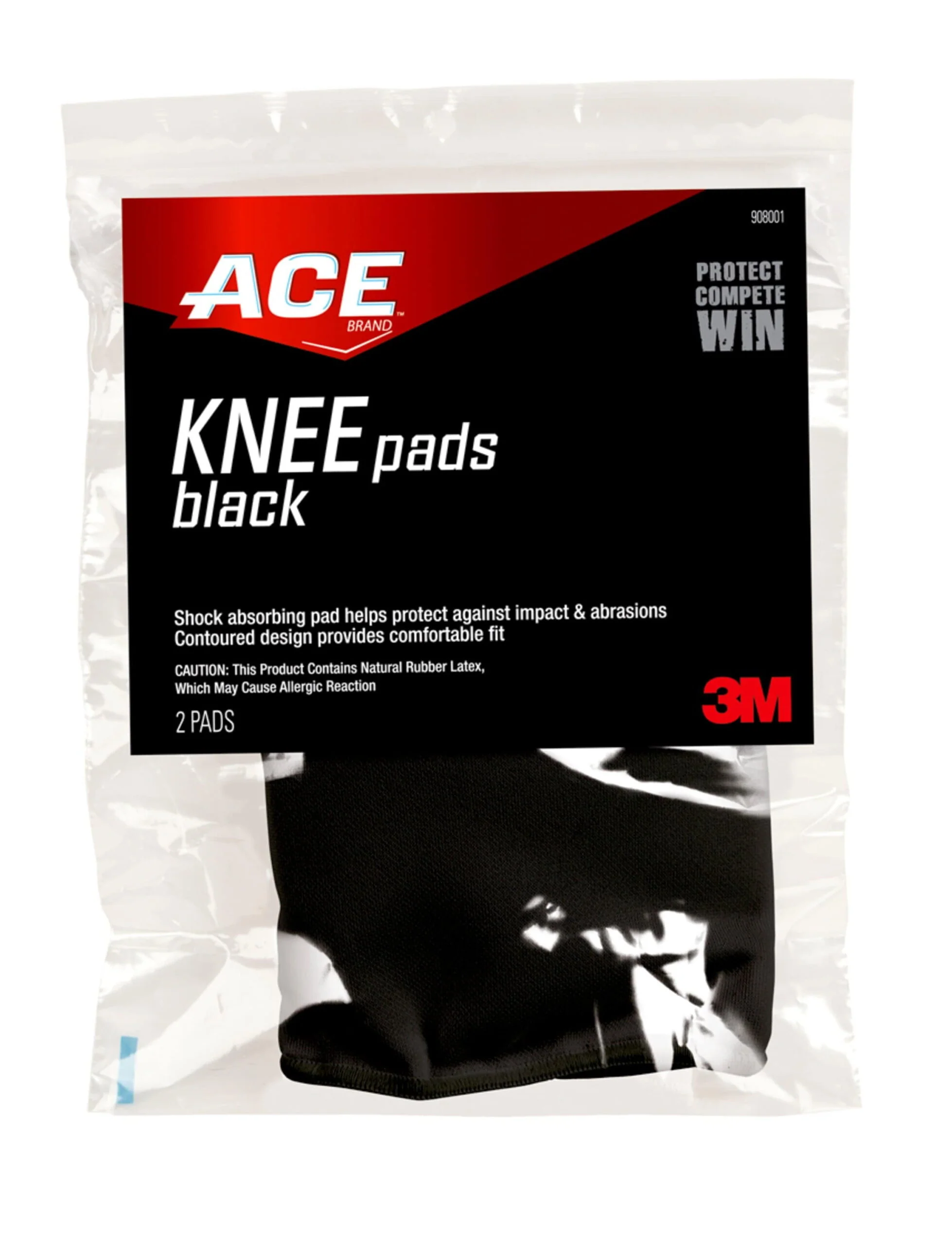 ACE Brand Knee Pads, Shock-Absorbing Braces, Breathable, One Size
