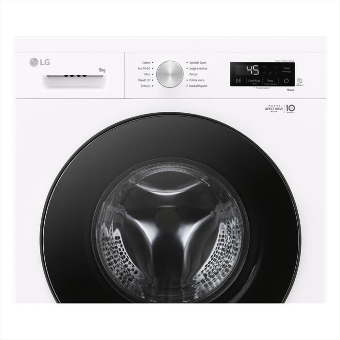 LG - Lavatrice AI DD F4NX1009NWB SERIE X1 9kg Classe A-Ivory White