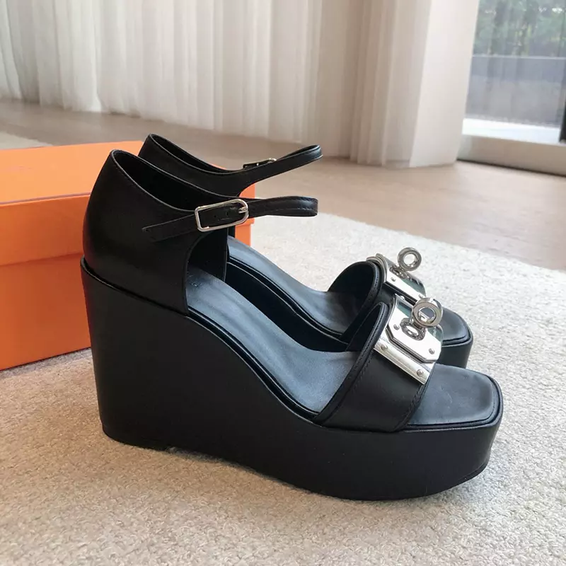 Classical High Quality Real Leather heels Sandals LX-872303