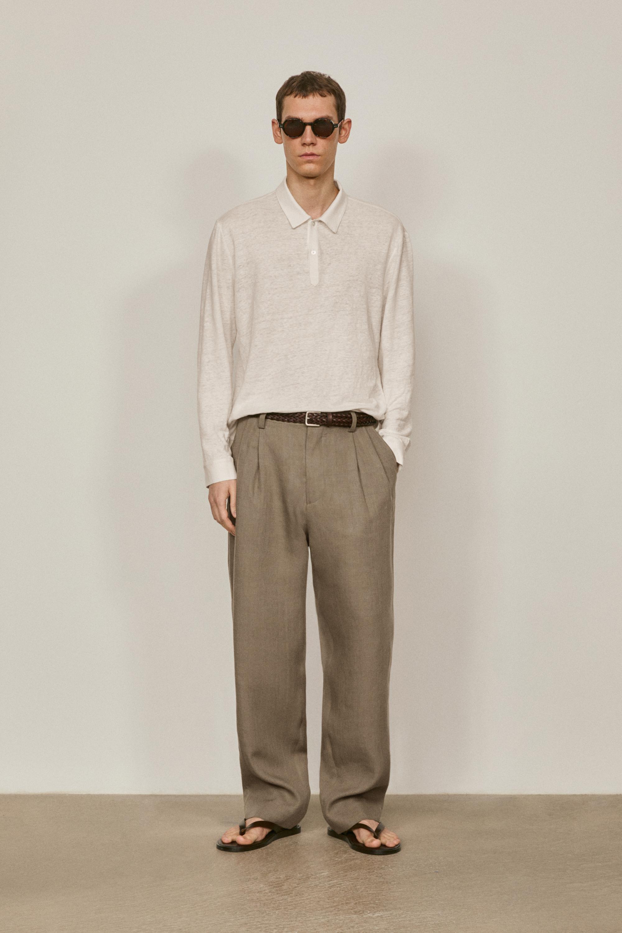 Pantalón doble pinza lino - LIMITED EDITION