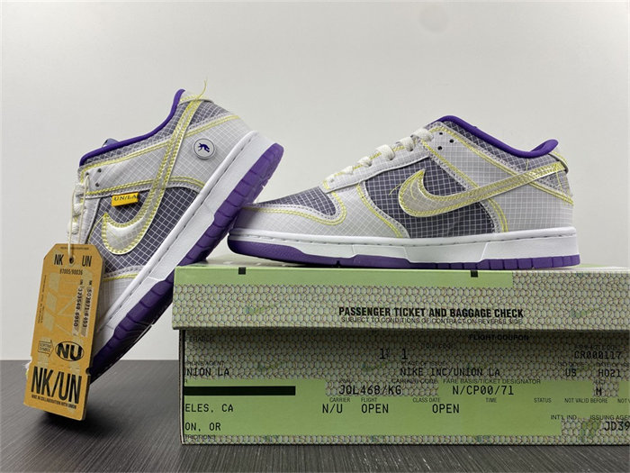 NK Dunk Low Union Passport Pack Court Purple DJ9649-500