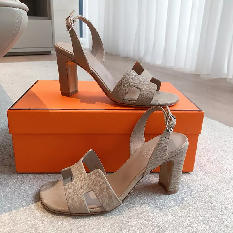Fashion High Quality Real Leather High Heel Sandals LX-872316