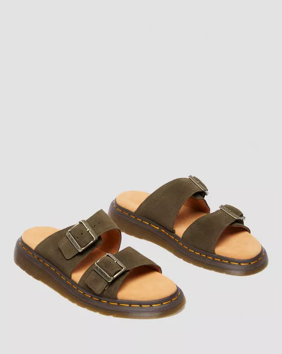 Josef Suede Slide Sandals