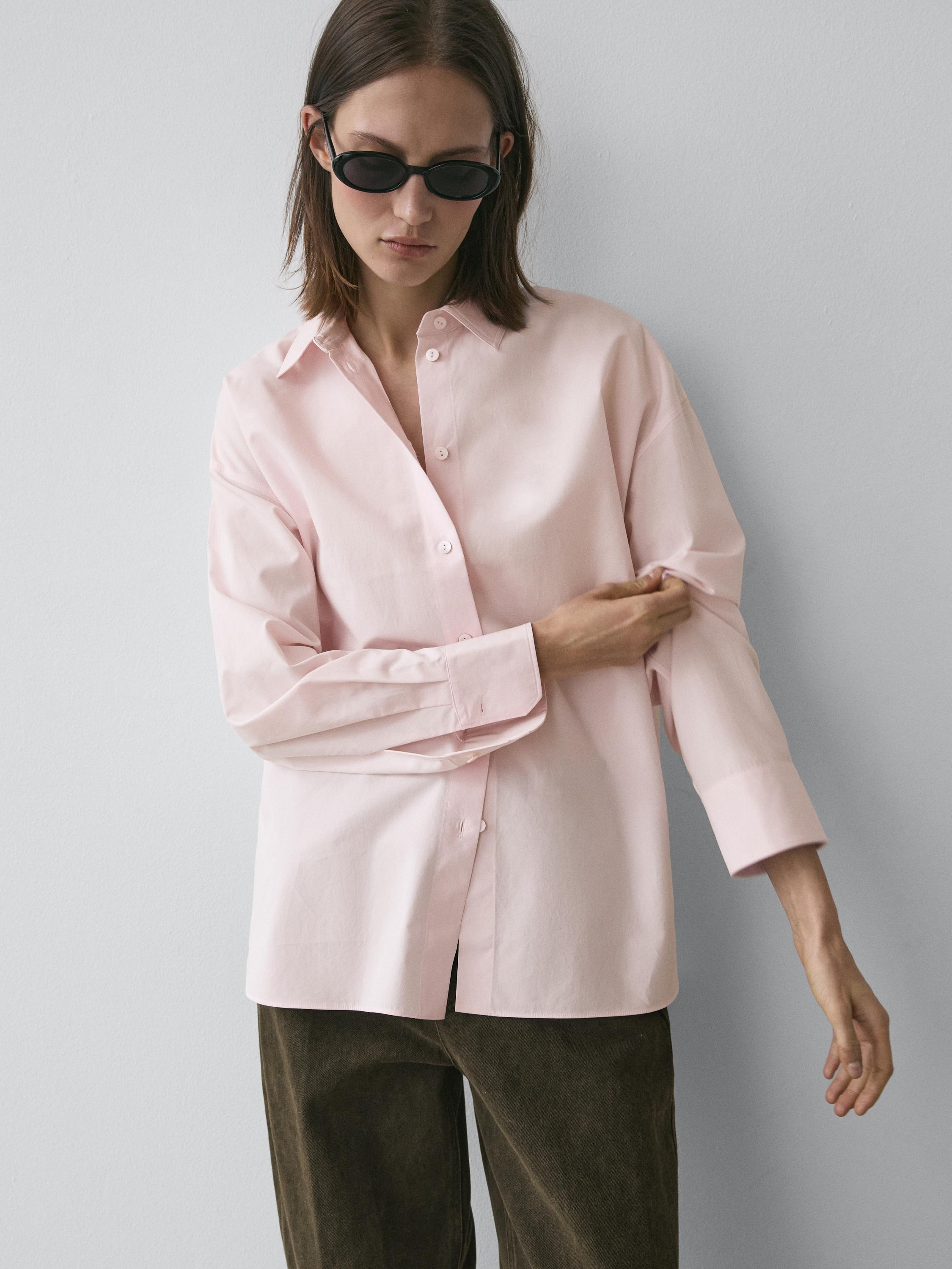 Camisa popelín con algodón