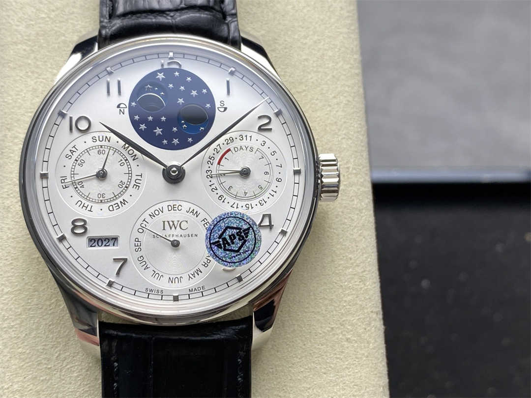 IWC Portuguese IW503406 Replica – Platinum Perpetual Calendar Watch by APS Factory