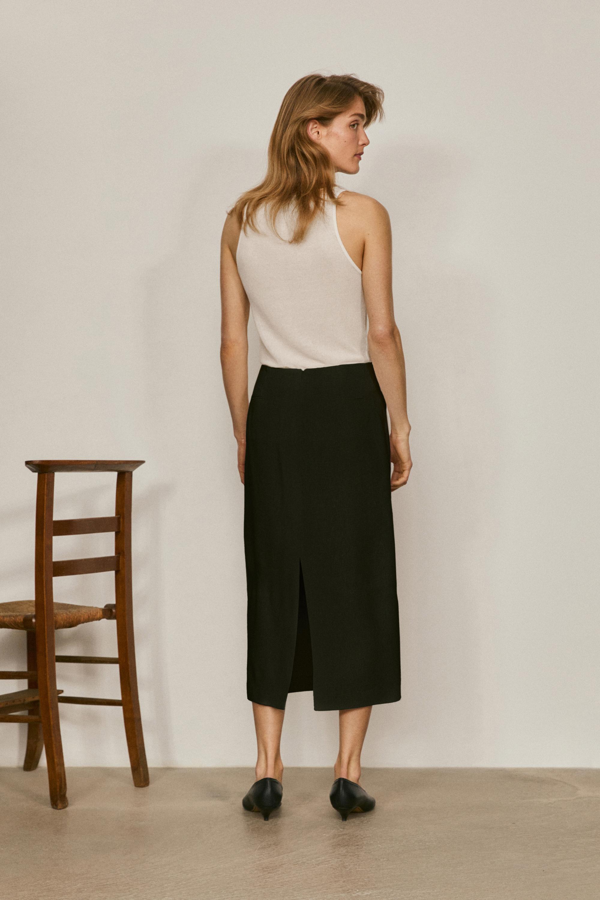 Falda midi recta - LIMITED EDITION