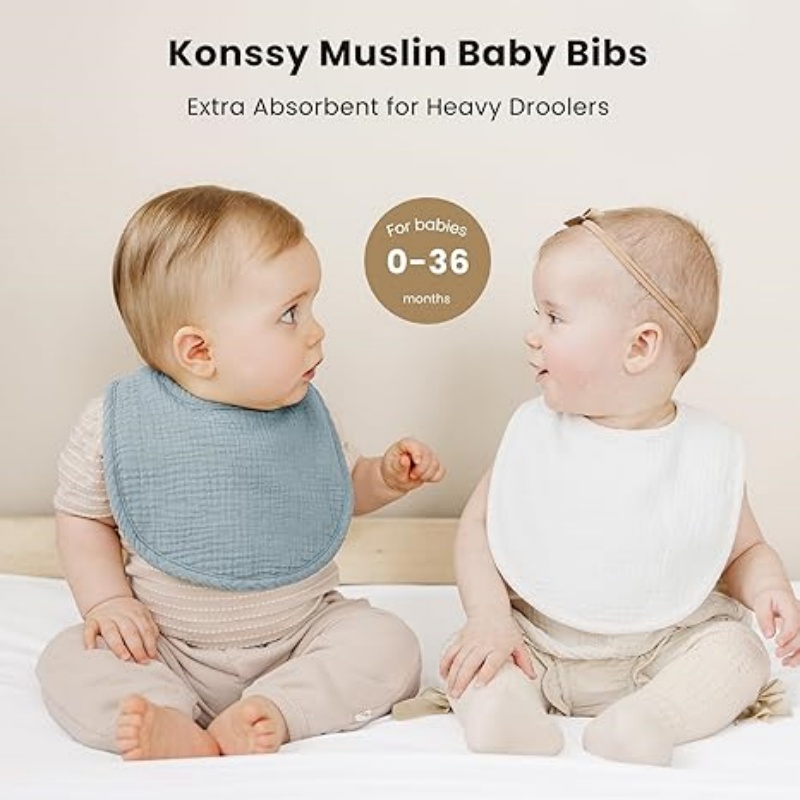 CLOUDBABY-BIB Muslin Baby Bibs