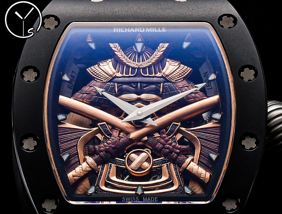 Richard Mille RM47 Replica – Real One-Piece Tourbillon Titanium “Black Knight” Watch