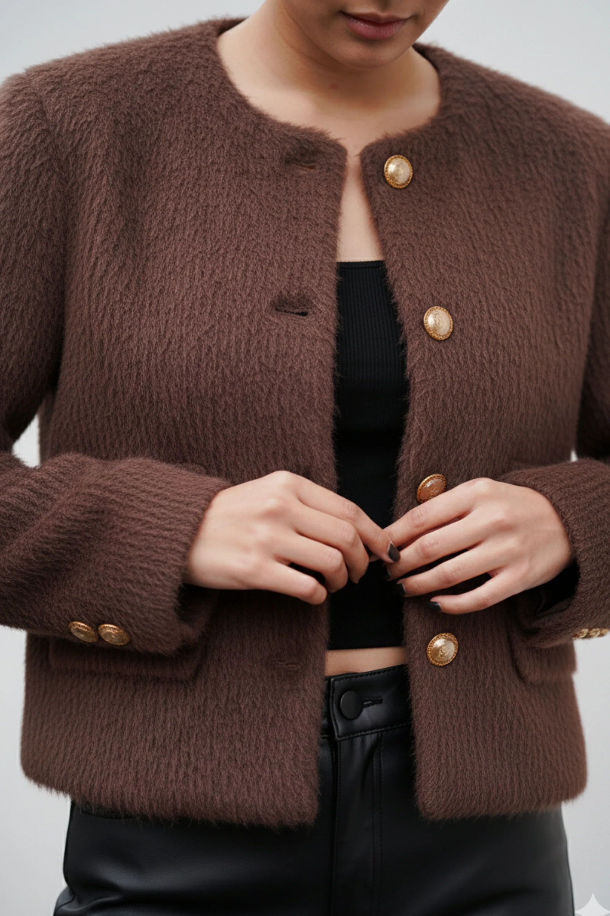 Plush Brown Frost Blazer
