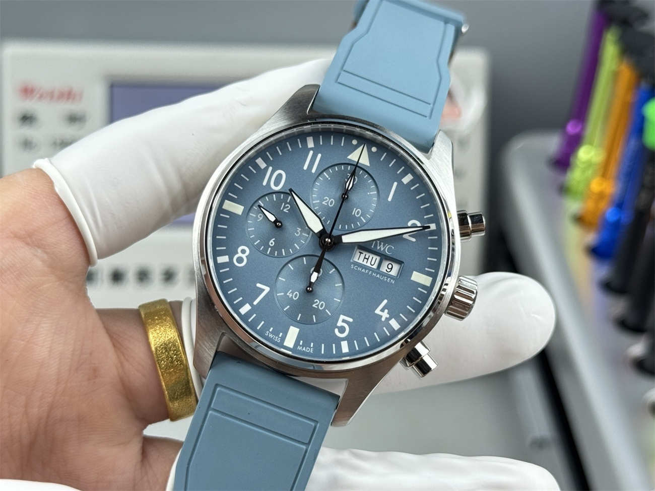 IWC Pilot IW389409 Replica – Miramar Blue AMG Chronograph Watch