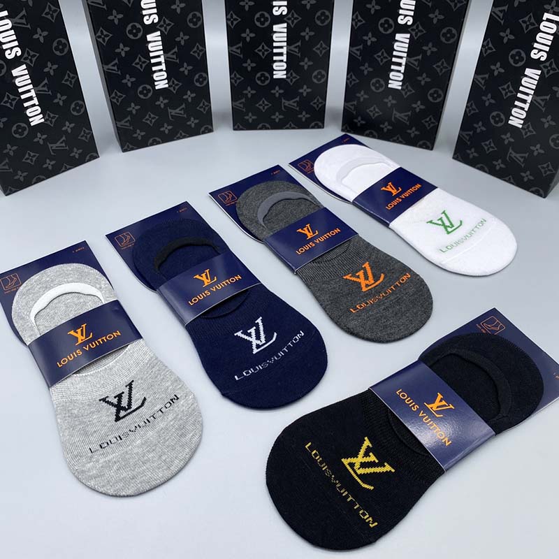 Set of 5 Pairs of Cotton Breathable Ankle Socks WZ-924000232