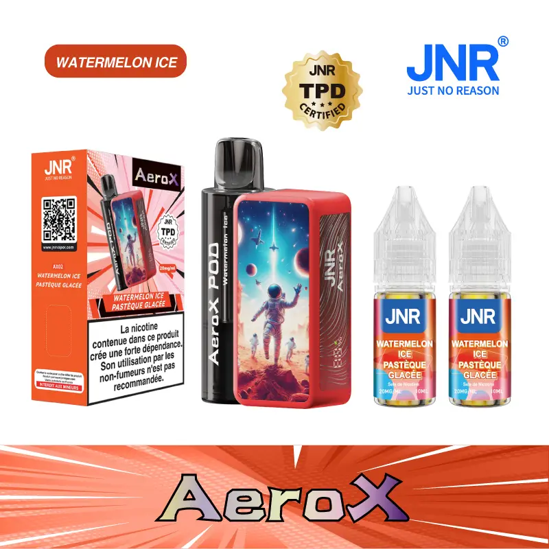 JNR AeroX 32000 Puffs - Kit Pod Remplissable et Rechargeable - Vape Grok