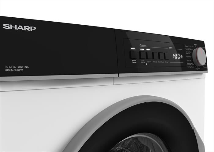 SHARP - Lavatrice ES-NFB914BW1NA 9Kg Classe A-Bianco