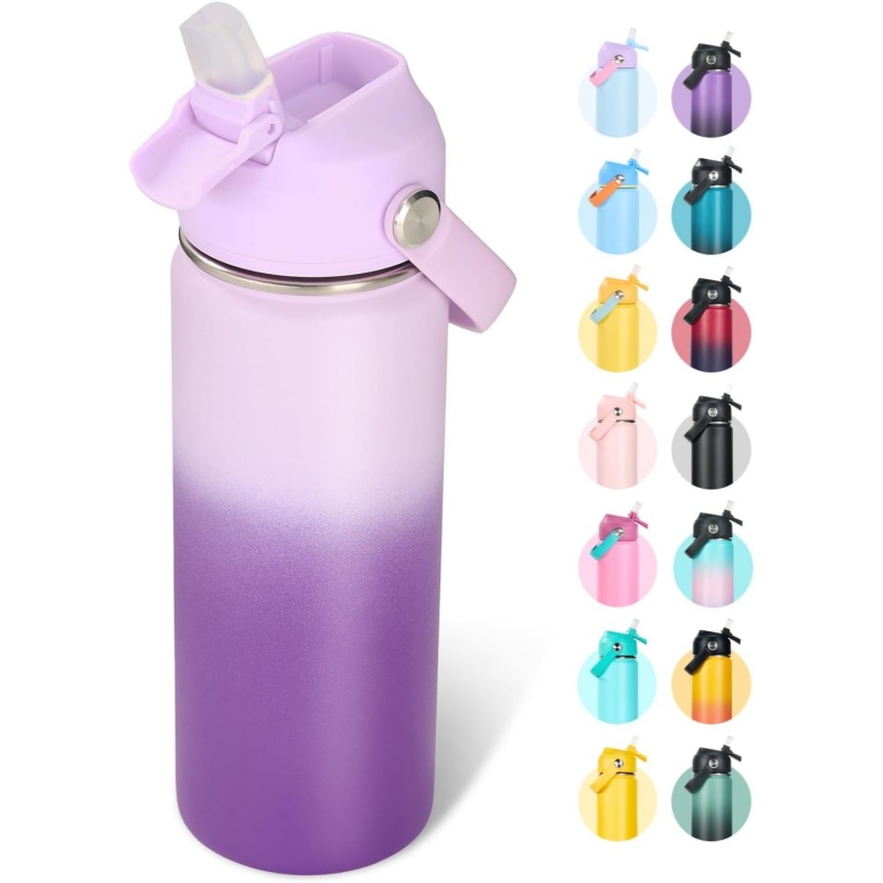 THERMOCLOUD 18oz Insulated Stainless Steel Water Bottle
